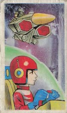 Sci-Fi Space Pilot Spaceship Quiz Back Anime Japanese Vintage Menko Card