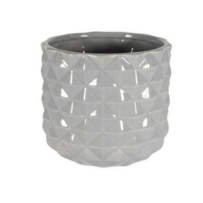 Grauer Keramik Ananas Topf (13,3 cm)