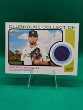 2022 Topps Heritage German Marquez #CC-GM  Clubhouse Collection Patch Relic