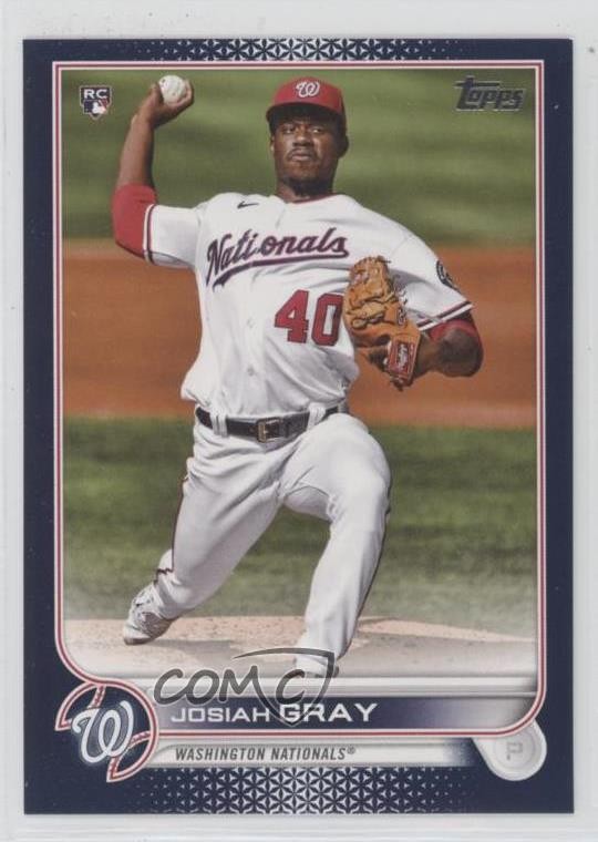 2022 Topps Series 1 Royal Blue Josiah Gray #43 3pu