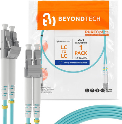 LC to SC Fiber Patch Cable Multimode Duplex - 1M (3.28Ft) - 50/125Um