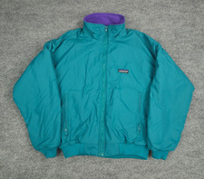 Vintage Patagonia Jacket Women's 8 Green Fleece Lined Made USA Full Zip