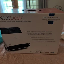 Neat Desk Pass-Through Scanner White Home Office Edition