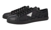 Prada Leder Downtown Symbole Sneaker - 2EE376 - Schwarz - Neu - 6,5 40,5