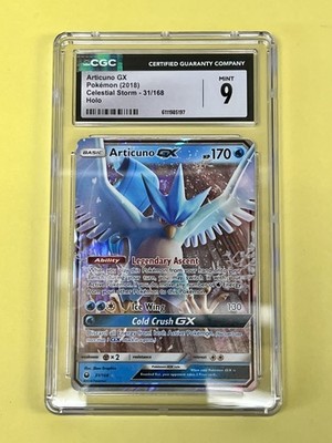 articuno pokemon card gx ❄️🔥❄️ARTICUNO GX 2018 Pokemon Sun & Moon Celestial Storm - 31/168  Holo❄️🔥❄️