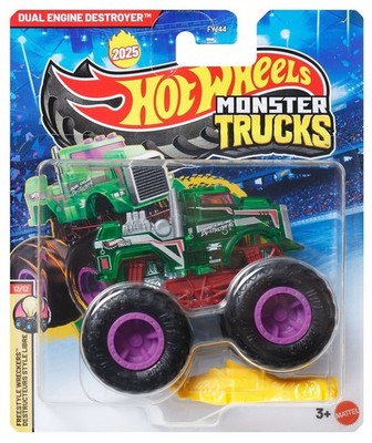 DUAL ENGINE DESTROYER 12/12 Monster Trucks 1:64 Hot Wheels Truck Diecast Auto