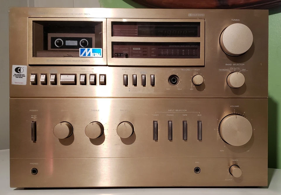 Boombox estéreo Sharp System 5000 SC-1250 de colección muy raro  Foto 3 de 4