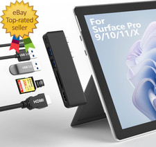 Surface Pro 9/10/11/X Accessories Surface Pro 9 Docking Station with 4K HDMI