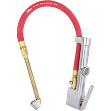 s506 Milton  Tire Inflator Gauge with Dual Head Air Chuck 15  Air Hose 10-160 PS