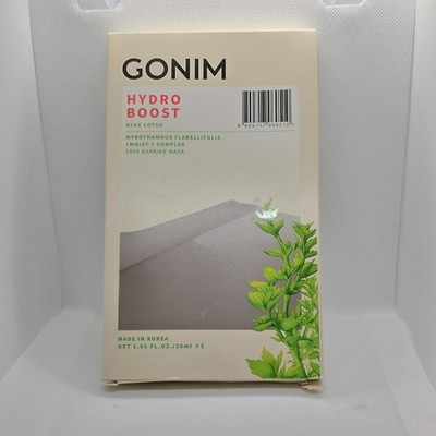 GONIM Hydro Boost Skin Barrier Sheet Mask Hydrating Blue Lotus 30ml x5