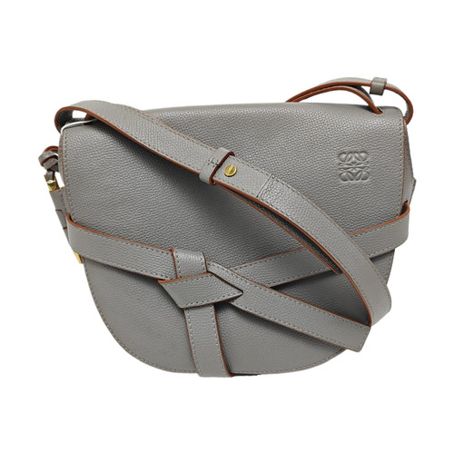 Loewe Gate Small Gray Leather Shoulder Bag - Very Good #S822W1