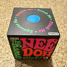 Schylling Nee Doh Groovy Glob Squishy Squeeze Toy, Blue