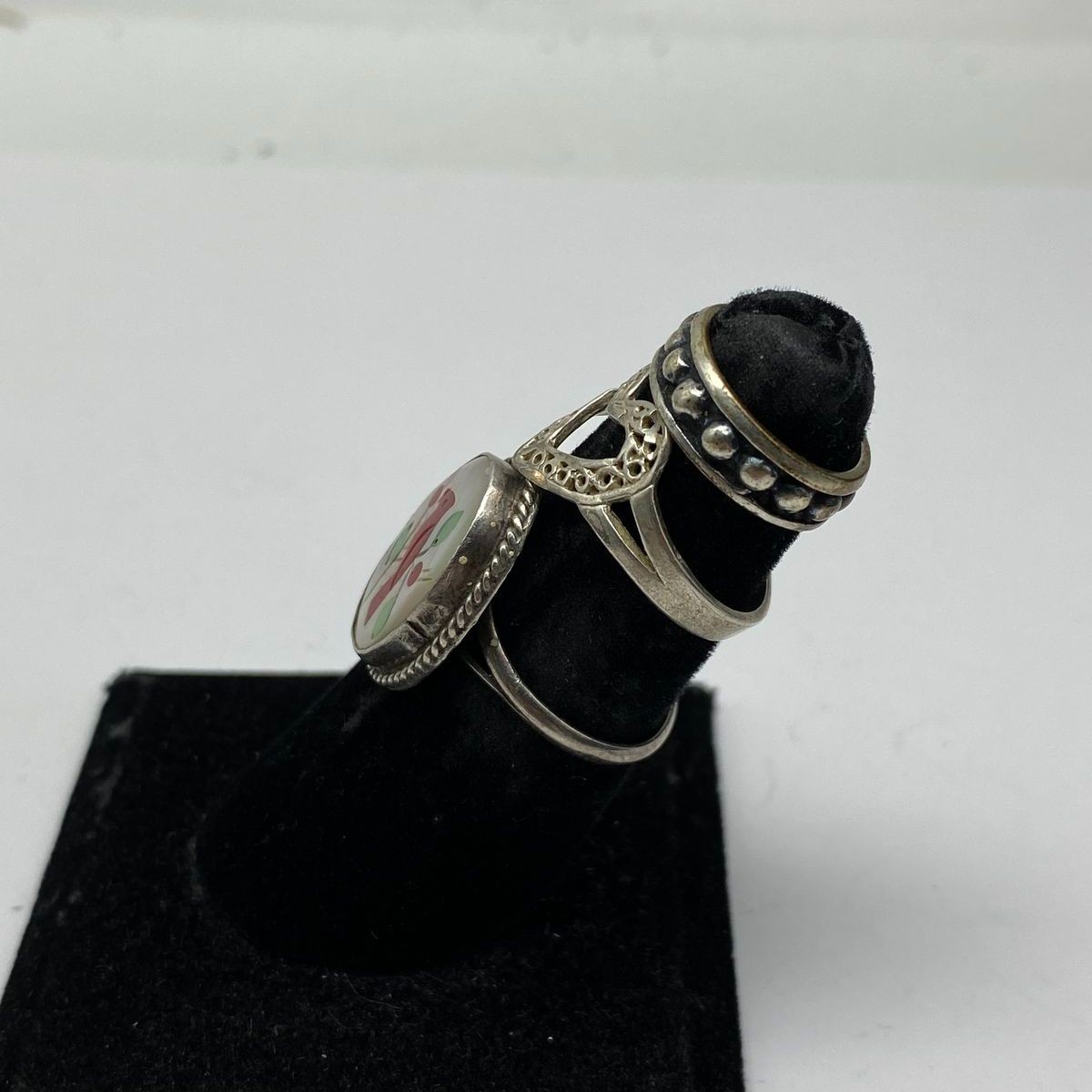 Sterling Silver Assorted Ring/Earring/Necklace Je… - image 7