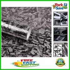 Grey Forged Carbon Fiber Vinyl Wrap - 1ft X 5ft Self-adhesive Roll For Diy