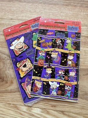 American Greetings Rugrats Halloween Stickers 1999 Tommy Angelica Chuckie