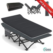 LETTINO DA CAMPEGGIO PORTATILE RESISTENTE PER ADULTI CON CUSCINO RIMOVIBILE, INSTANT SE...