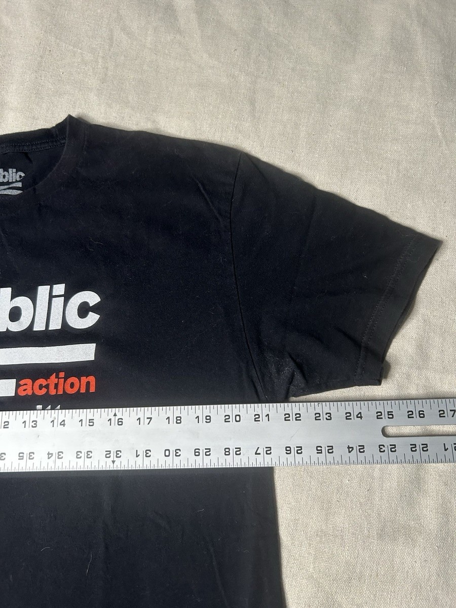 Republic Records Large T Shirt Black Action Committee Taylor Swift Record Label View 5