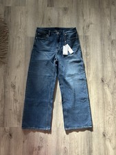 Jeans Quince Donna Bella Elasticizzato Relaxed Dritto Blu Atlantico (31x28)