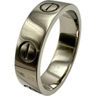 Bague Cartier Love modèle classique or blanc 750 bijoux taille US #8,5 8,4 g