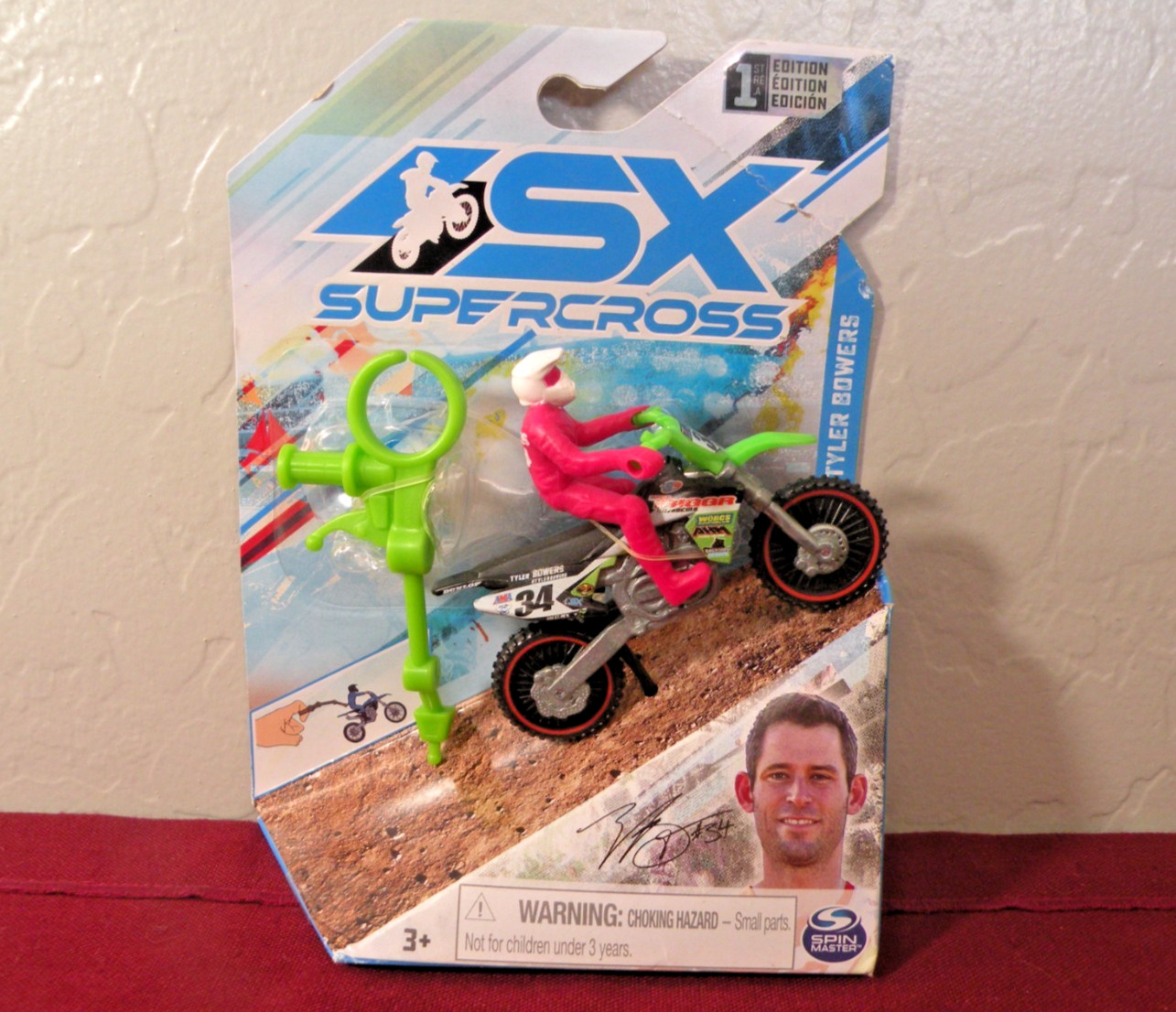 SX Supercross Motorcycle Tyler Bowers #34 Toy Bike 1:10 Scal