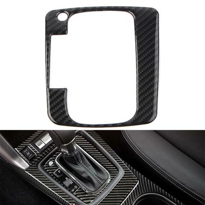Kohlefaser zentrale Konsole Schalthebel Panel Trim für Subaru Forester 2013-2018