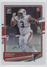 2020 Panini Donruss Optic Rookies Auto 38/99 Marlon Davidson #135 Auto i6j