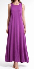 NEW J Jill Wearever Collection Womens Maxi Dress Large Tall Sleeveless Purple