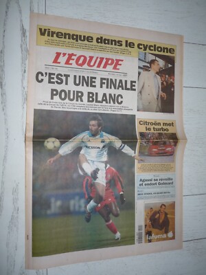 Journal L’Equipe OM – Finale Coupe UEFA 1999 Marseille - Parme, édition Rare