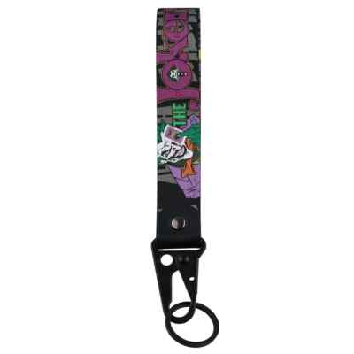 The Joker Comic Book Movie Villain Lanyard Wrist Strap Hook Key