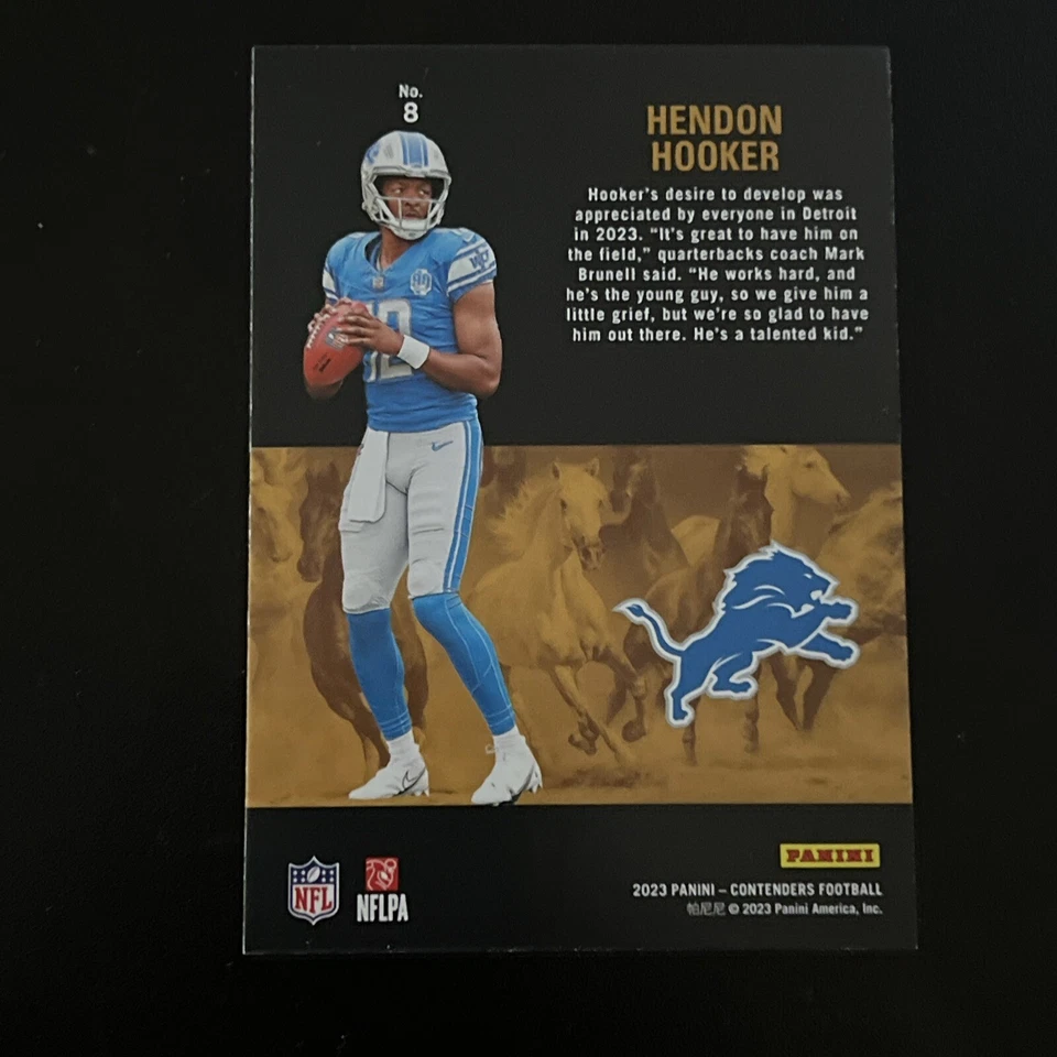 2023 Panini Contenders - Rookie Stallions #8 Hendon Hooker (RC) - Image 2 of 2