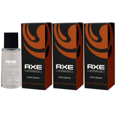Axe Dark Temptation Intense Chocolate 3 x 100 ml After Shave Rasur Pflege Set