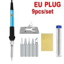 Image of Soldering Iron Electric Gun Adjustable Temperature Welding Solder Wire EU Plug