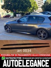 BMW SERIE 1 F20 F21 SOTTOSPLITTER MINIGONNE LATERALI SOTTOPORTA NERO LUCIDO 0034