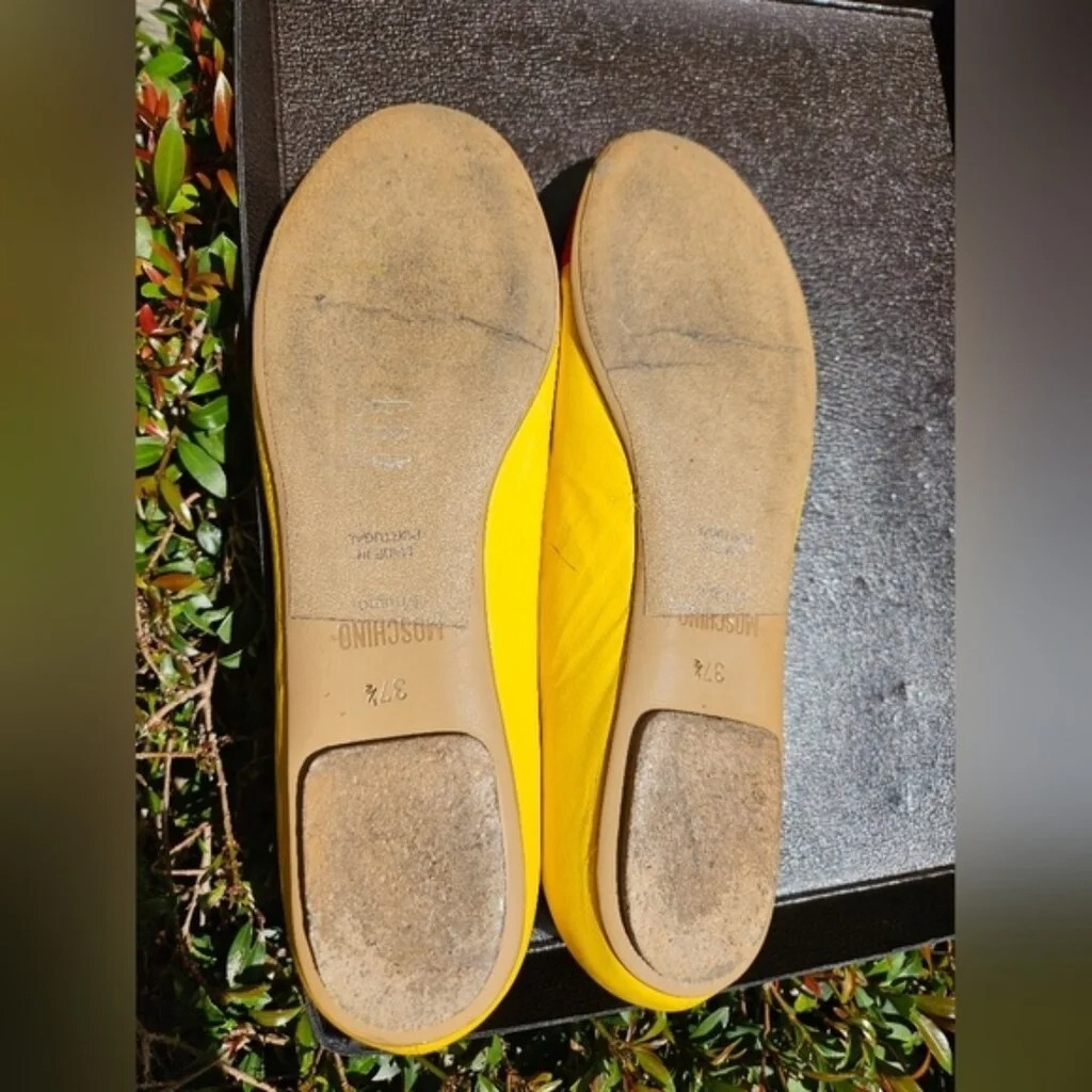 MOSCHINO MCDONALD'S BALLET FLATS SHOES 37.5 Size 7 JEREMY