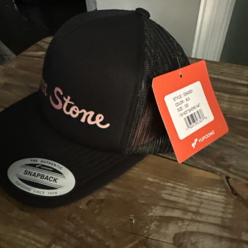 NWT Volcom Stone I’m Not Shore snap back black Trucker Hat - Picture 2 of 6