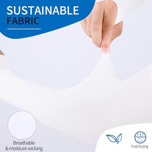 6 Pairs Arm Sleeves Men Women, UPF50+ UV Protection Cooling Sun Sleeves with - Picture 6 of 7