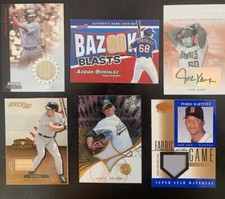 GAME USED JERSEY, BAT & AUTO- Manny Ramirez, Pedro Martinez, Lance Berkman