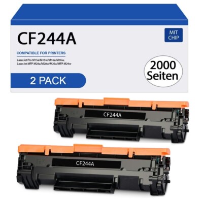 XXL Toner Kompatibel für HP 44A CF244A LaserJet Pro M15a M15w M16a 16w M28a M28w