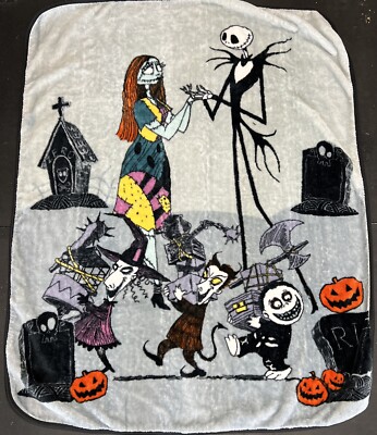 The NightMare Before Christmas Jack - Twin / Full  Blanket  -  60 X 80