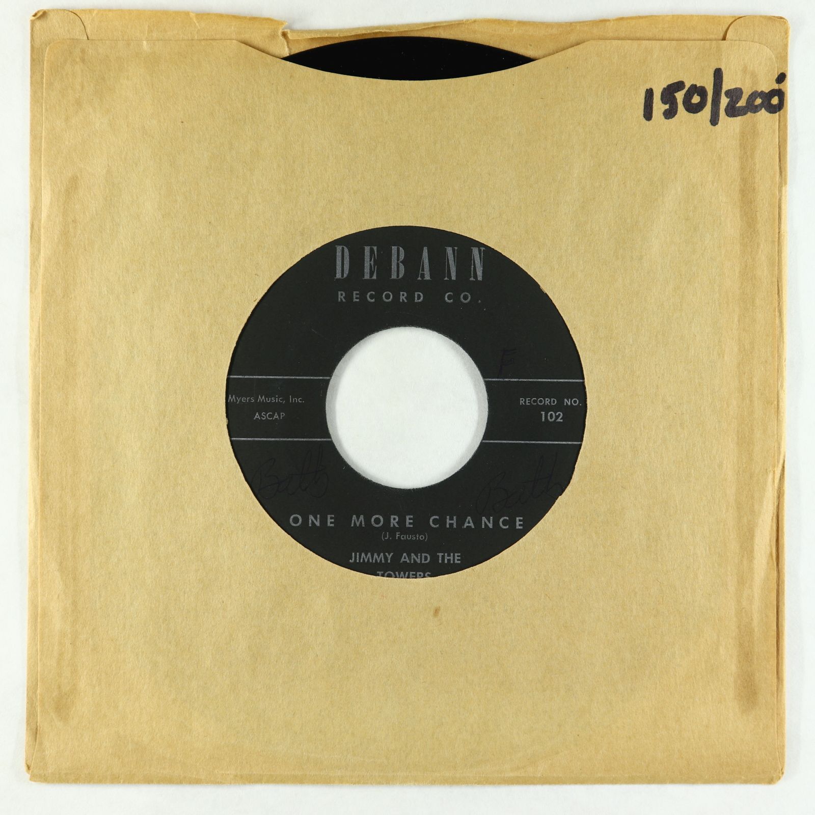 DooWop 45 Jimmy & the Towers One More Chance/Meaning Of Love