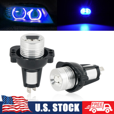Blue LED Angel Eyes Halo Ring Marker Light Bulbs For BMW E90 E91 335i 328i 325xi