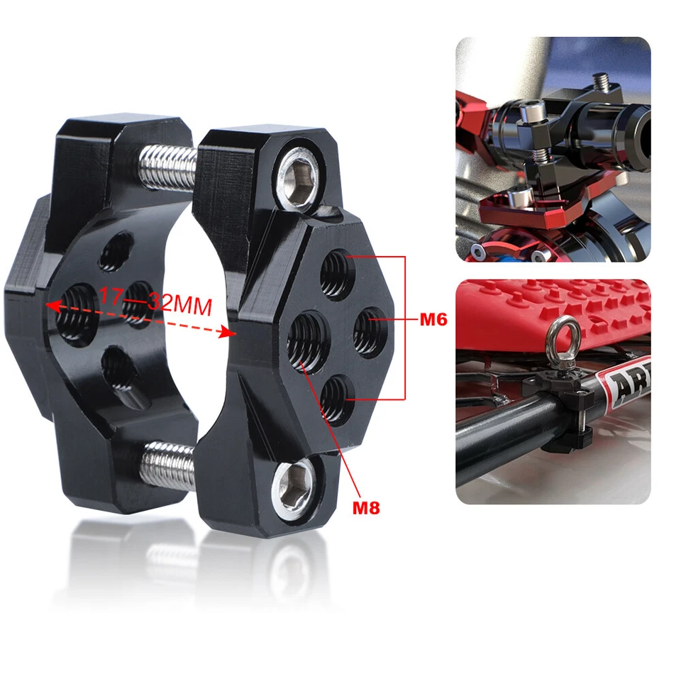 17–32mm CNC Motorrad Scheinwerfer Halterung Halter Lampenhalter Gabel Universell - Bild 2 von 4