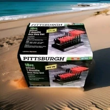 Pittsburgh 18pc Offset T-Handle Hex Key Set .SAE / Metric. high torque