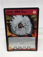 NEOPETS SILVER DRAIK EGG HOLO FOIL BATTLE FOR MERIDELL SET 20/140 WOTC VINTAGE