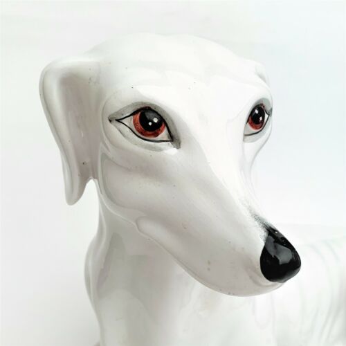 Vintage Italian Porcelain Whippet/Greyhound Dog Figurine - 第 3/9 張圖片