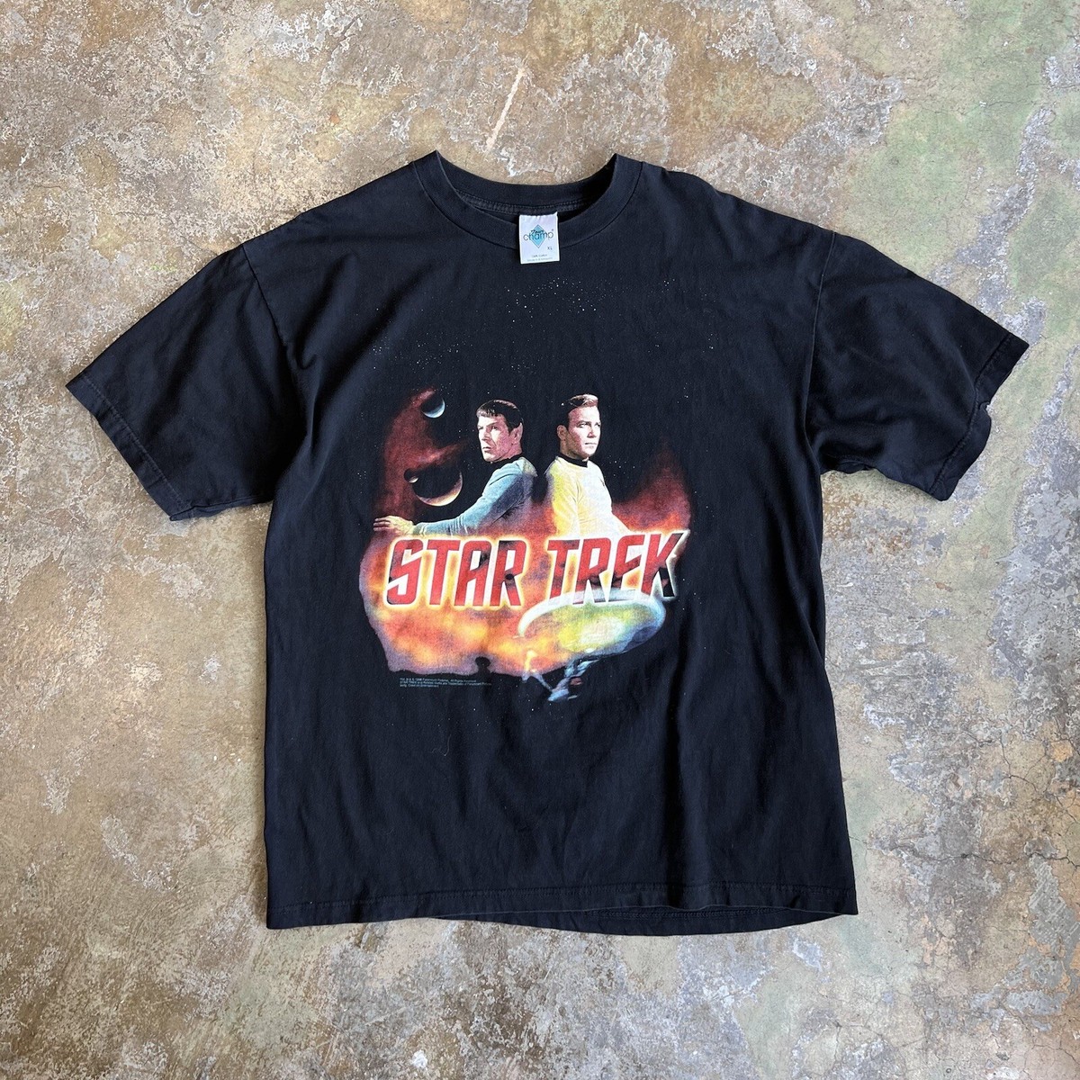 Vintage Star Trek T Shirt 1998 XL Spock & Kirk | eBay