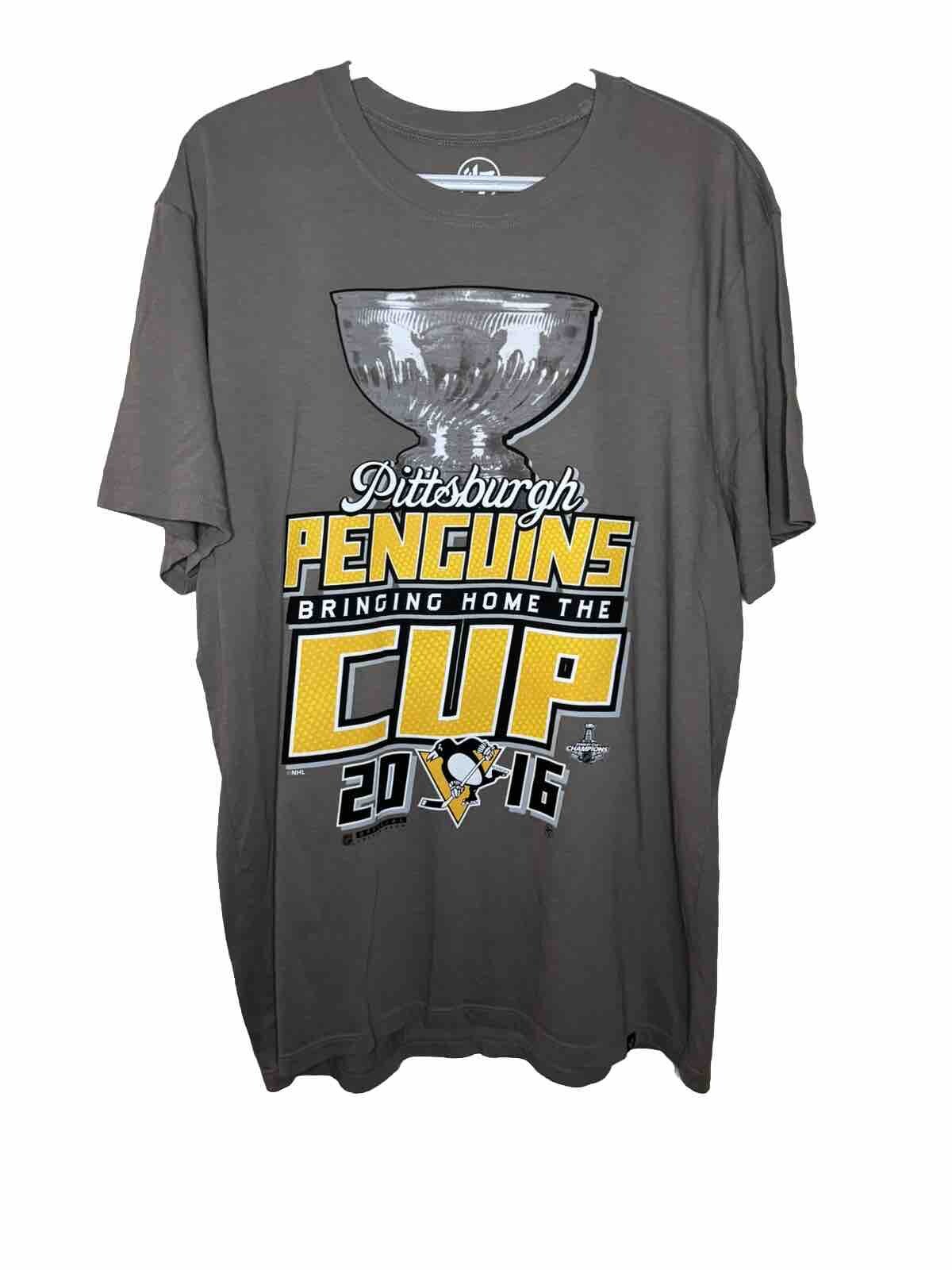 PITTSBURGH PENGUINS 2016 BRINGING HOME THE CUP T-Shirt ‘47 Size XL