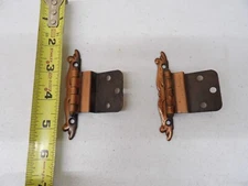 2 Amerock French Provincial Semi Concealed Cabinet Door Hinges 1/2" Overlay