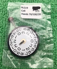 Ronda 519 Quartz Watch Movement, Swiss Parts, 3 Hands, Big Date At 3, NOS
