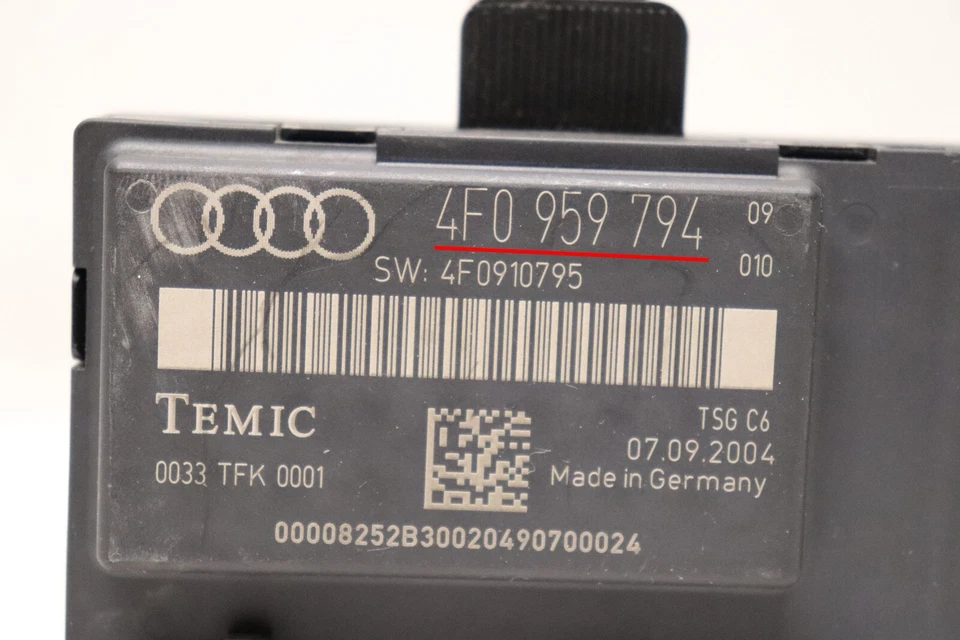 Módulo de control de puerta trasera lado del pasajero P91173 2005-2008 Audi A6 4F0959794 OEM Foto 3 de 3